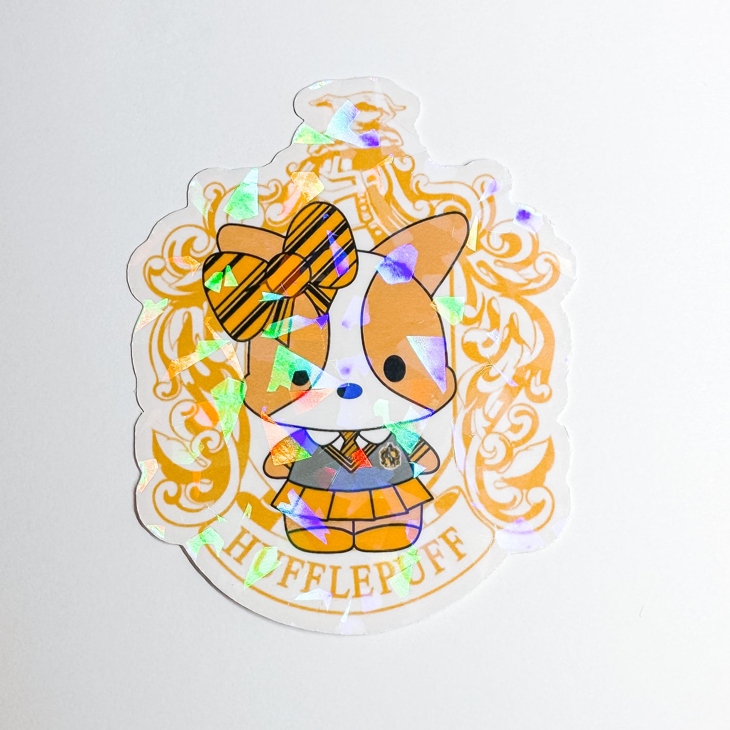 Harry Potter Hufflepuff Schoolgirl Emblem Holographic Sticker