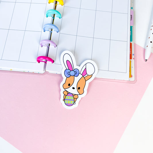 Bunny Cookie with Egg Vinyl Sticker