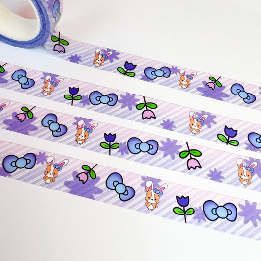 Bunny Cookie Purple Washi Tape